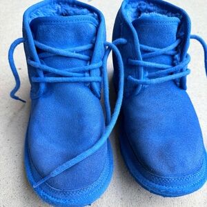 UGG Neumel Blue Fleece-Lined Boots